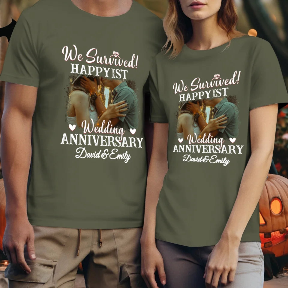 Happy Wedding Anniversary: Forever And Always Yours - Personalized Gifts For Couples - Unisex T-Shirt