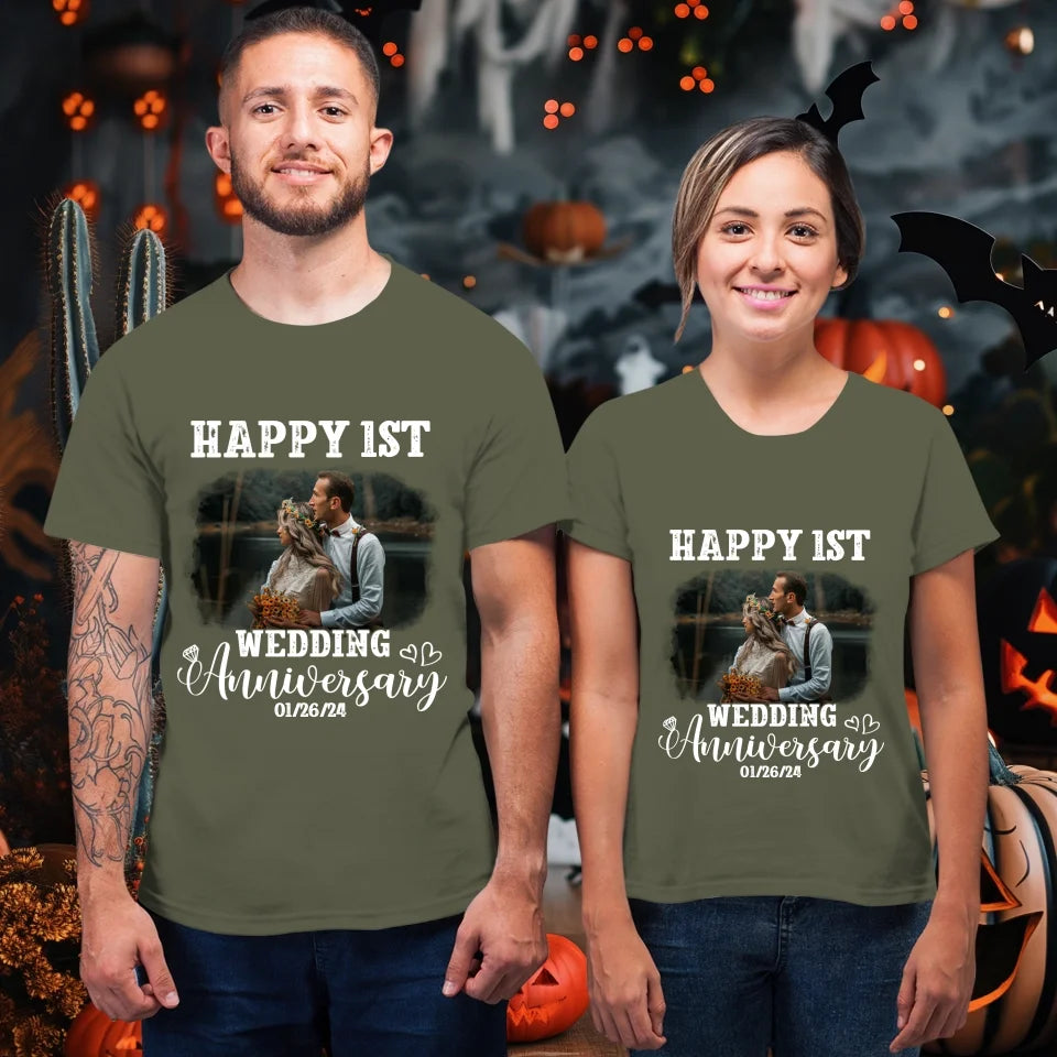 Happy Wedding Anniversary: Love That Grows Stronger - Personalized Gifts For Couples - Unisex T-Shirt