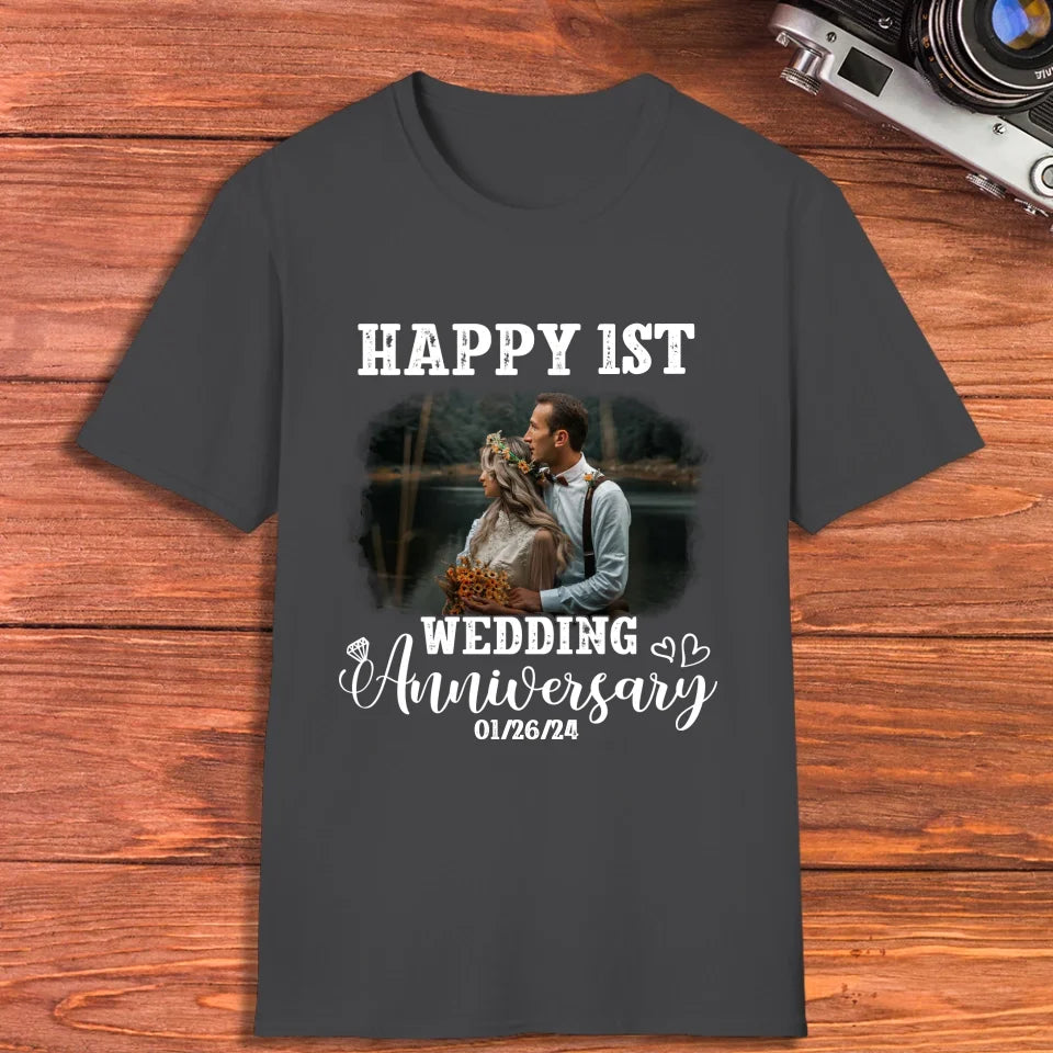 Happy Wedding Anniversary: Love That Grows Stronger - Personalized Gifts For Couples - Unisex T-Shirt