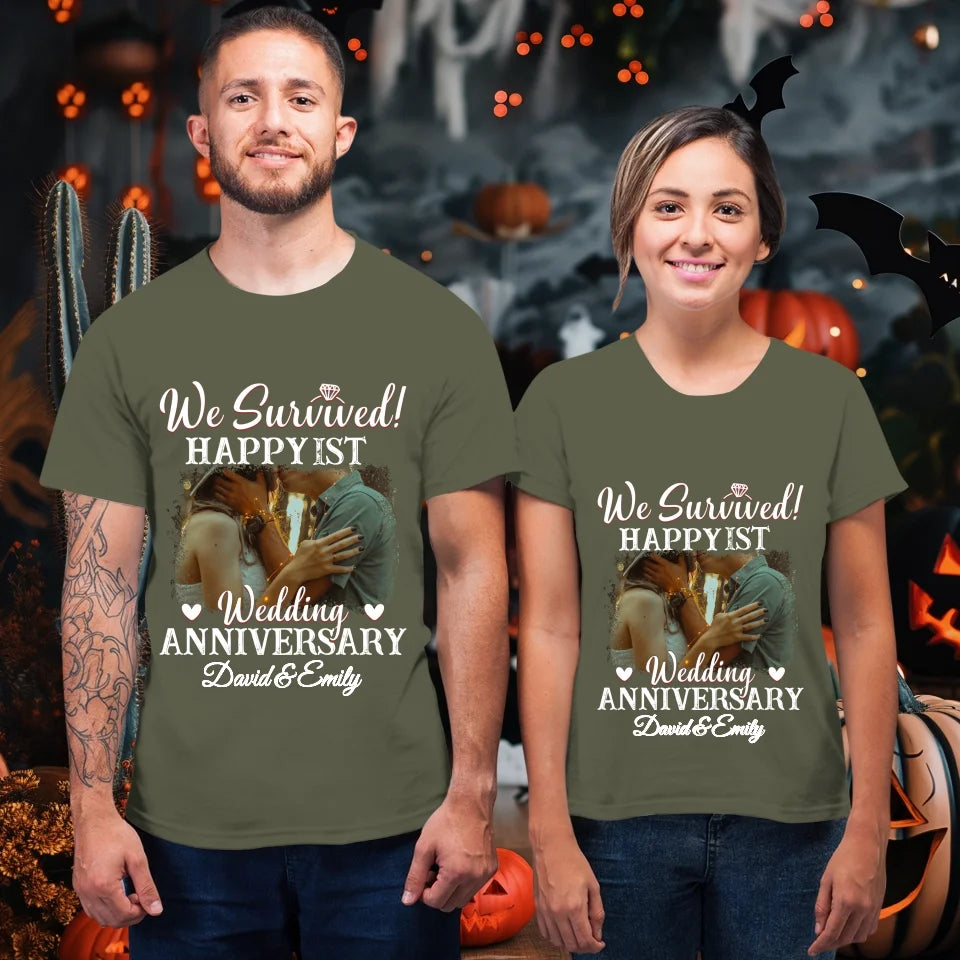 Happy Wedding Anniversary: Forever And Always Yours - Personalized Gifts For Couples - Unisex T-Shirt