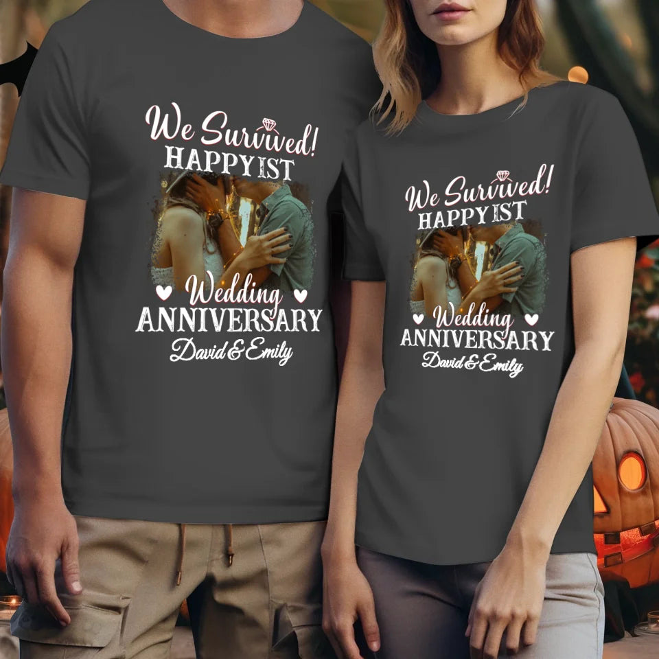 Happy Wedding Anniversary: Forever And Always Yours - Personalized Gifts For Couples - Unisex T-Shirt