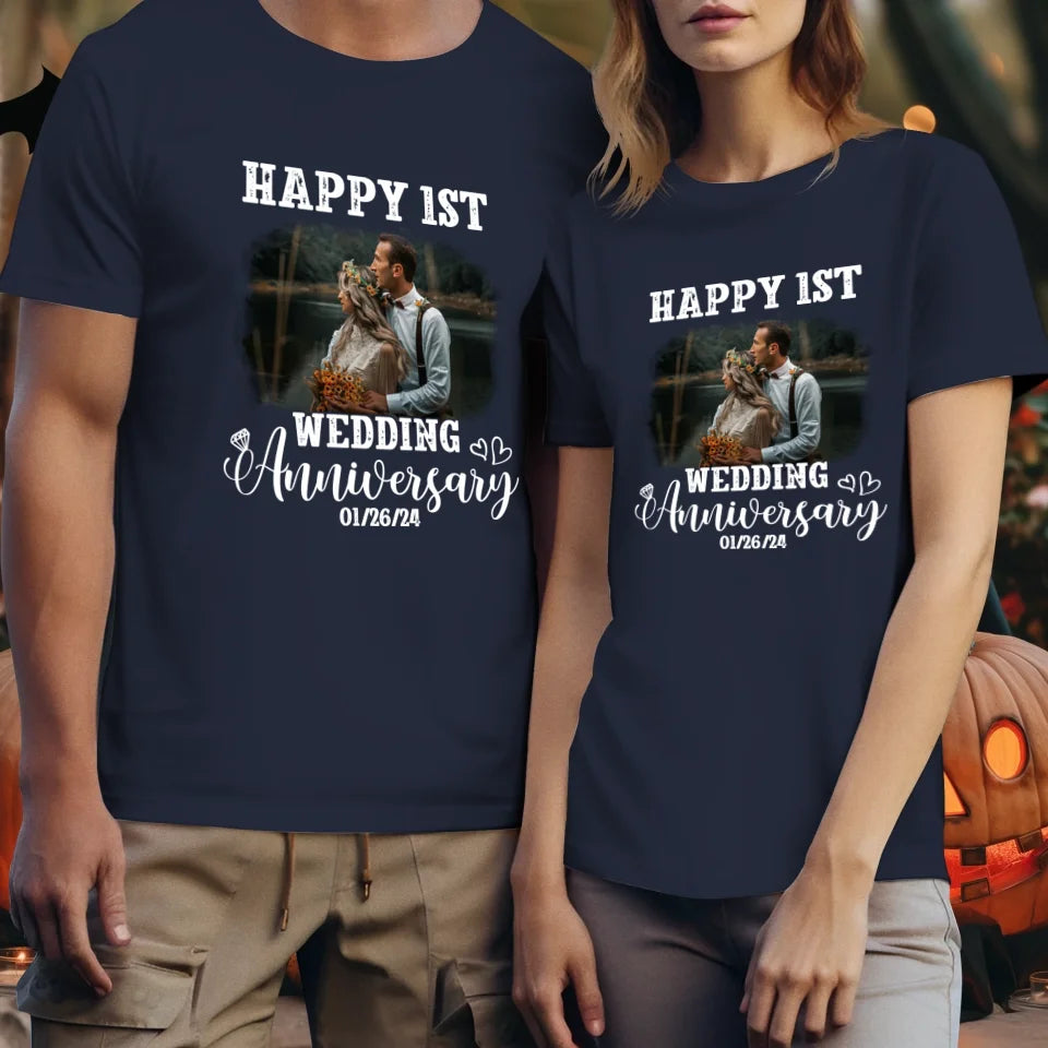 Happy Wedding Anniversary: Love That Grows Stronger - Personalized Gifts For Couples - Unisex T-Shirt