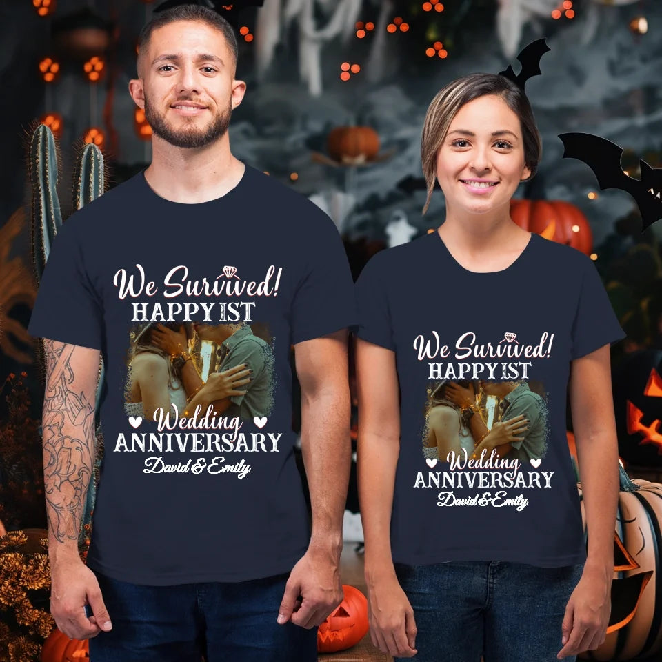 Happy Wedding Anniversary: Forever And Always Yours - Personalized Gifts For Couples - Unisex T-Shirt