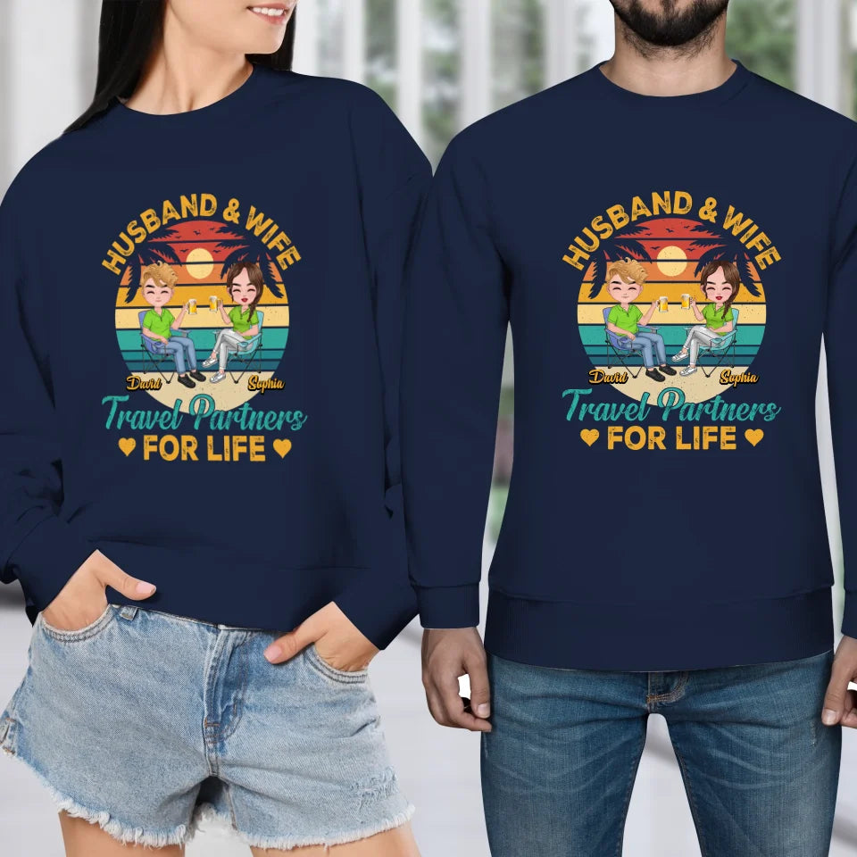 Forever Together: A Husband And Wife's Travel Agency - Personalized Gifts For Couples - Unisex Sweater