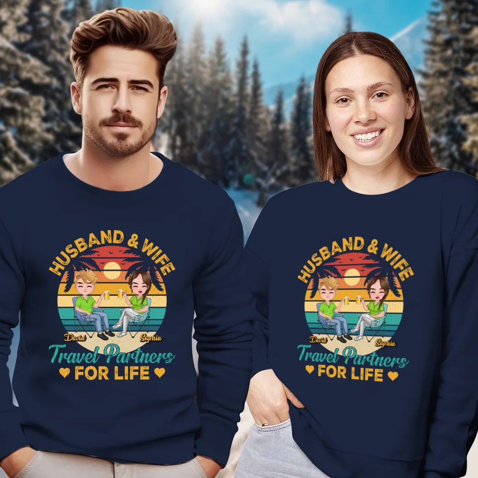 Forever Together: A Husband And Wife's Travel Agency - Personalized Gifts For Couples - Unisex Sweater