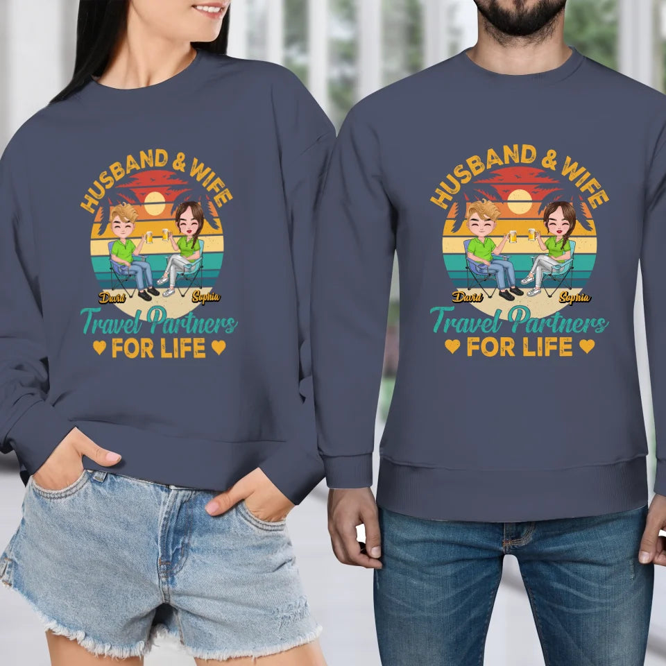 Forever Together: A Husband And Wife's Travel Agency - Personalized Gifts For Couples - Unisex Sweater