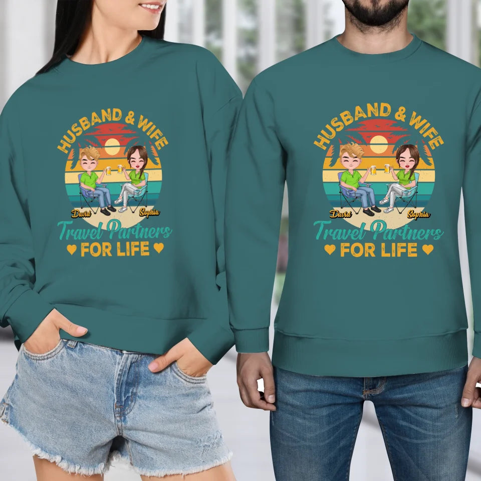 Forever Together: A Husband And Wife's Travel Agency - Personalized Gifts For Couples - Unisex Sweater