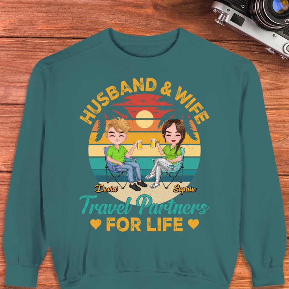 Forever Together: A Husband And Wife's Travel Agency - Personalized Gifts For Couples - Unisex Sweater