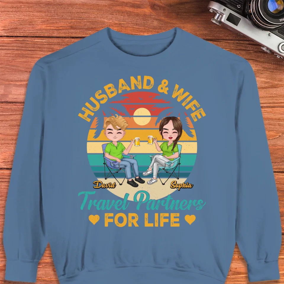 Forever Together: A Husband And Wife's Travel Agency - Personalized Gifts For Couples - Unisex Sweater