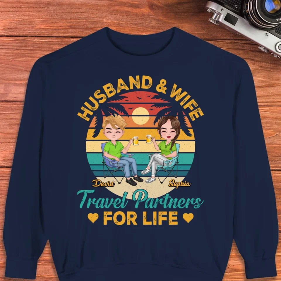 Forever Together: A Husband And Wife's Travel Agency - Personalized Gifts For Couples - Unisex Sweater