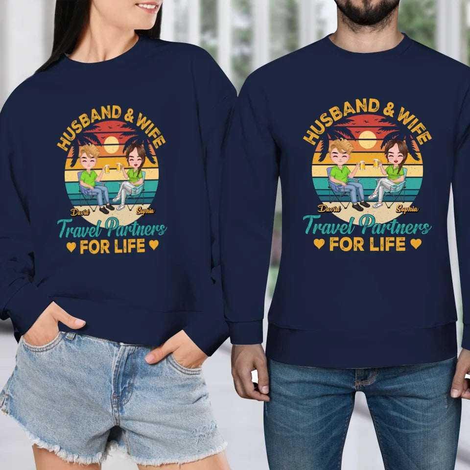 Forever Together: A Husband And Wife's Travel Agency - Personalized Gifts For Couples - Unisex Sweater