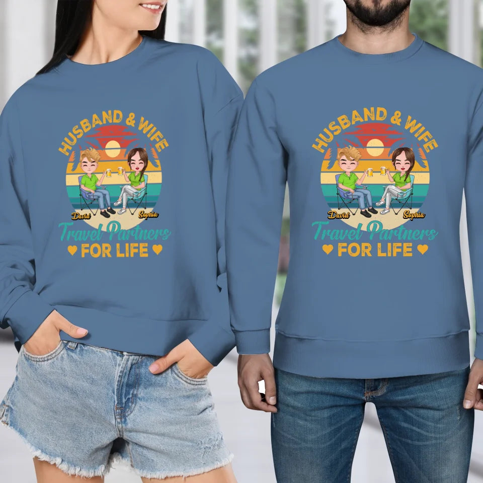 Forever Together: A Husband And Wife's Travel Agency - Personalized Gifts For Couples - Unisex Sweater