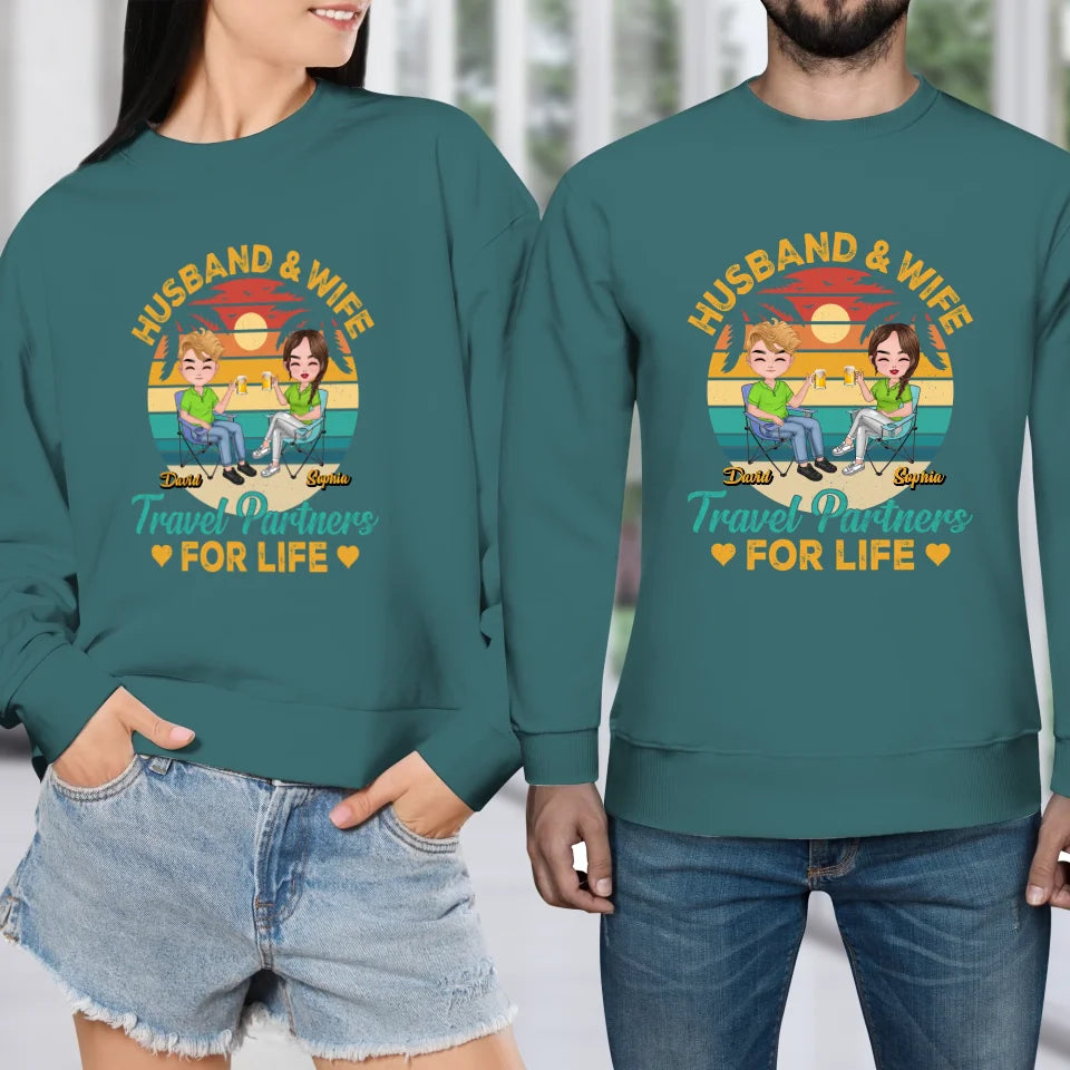 Forever Together: A Husband And Wife's Travel Agency - Personalized Gifts For Couples - Unisex Sweater