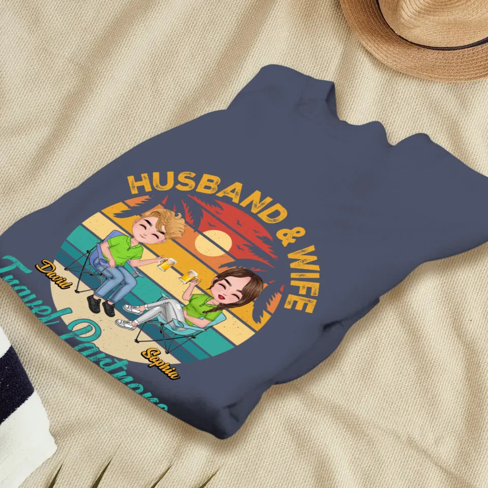 Forever Together: A Husband And Wife's Travel Agency - Personalized Gifts For Couples - Unisex Sweater