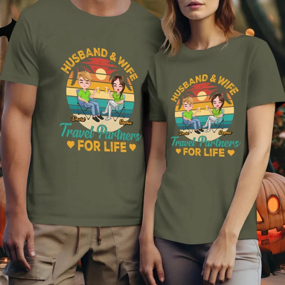 Forever Together: A Husband And Wife's Travel Agency - Personalized Gifts For Couples - Unisex T-Shirt