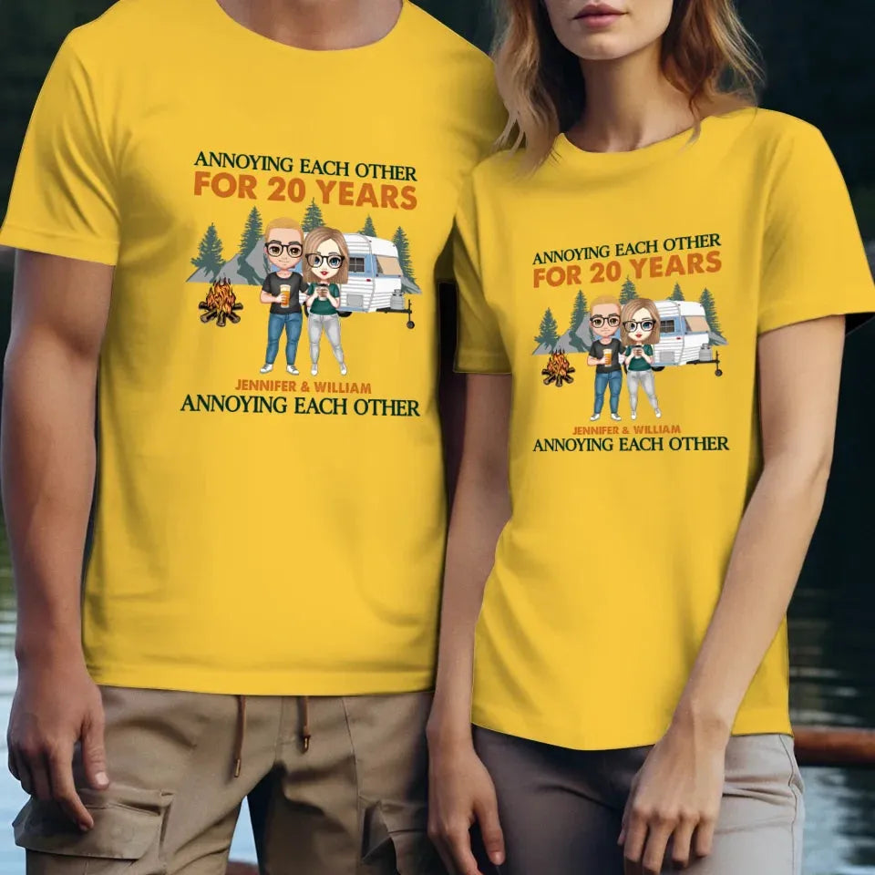 Couple Annoying Each Other And Still Going Strong - Personalized Gifts For Couples - Unisex T-Shirt