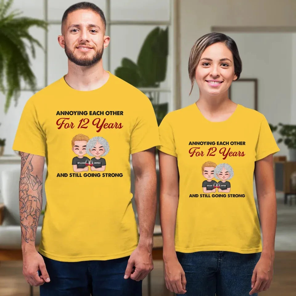 Couple Annoying Each Other For Years And Still Going Strong - Personalized Gifts For Couples - Unisex T-Shirt