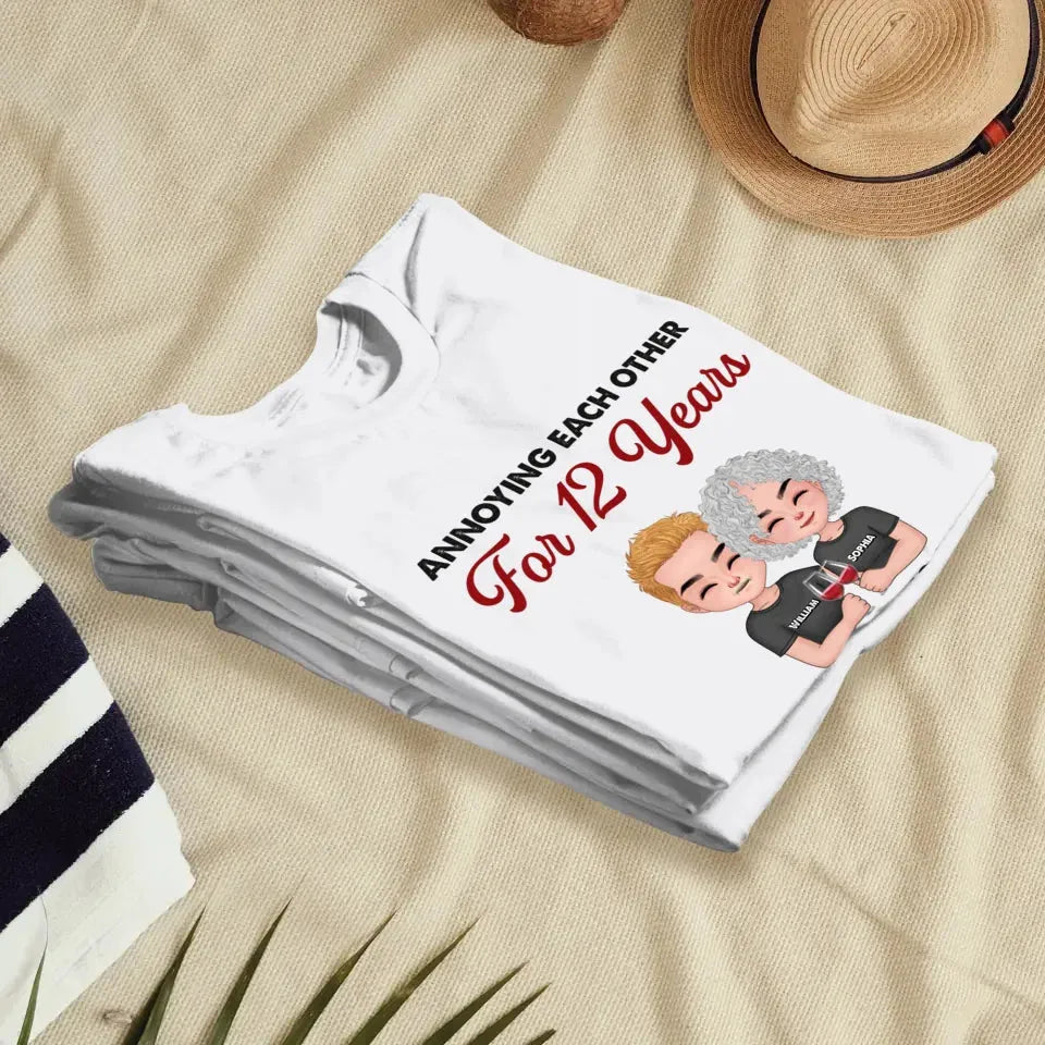 Couple Annoying Each Other For Years And Still Going Strong - Personalized Gifts For Couples - Unisex T-Shirt