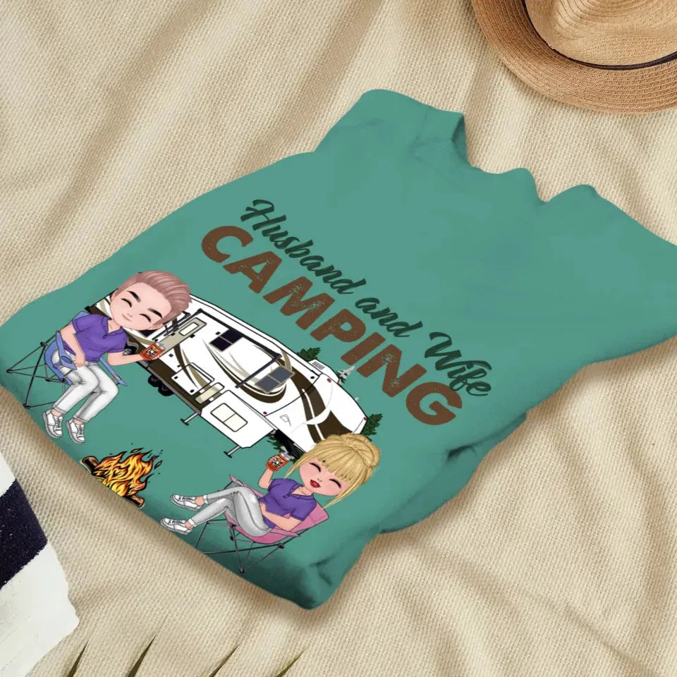 Camping Partners For Life - Personalized Gifts For Couples - Unisex Sweater