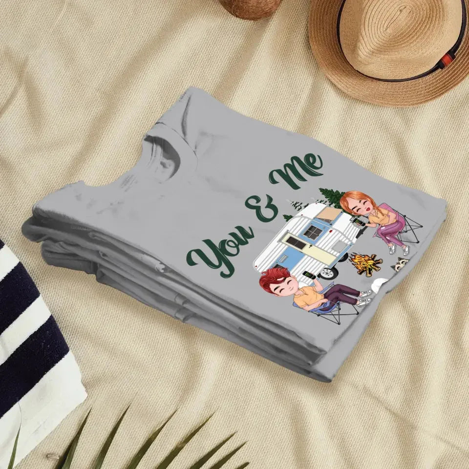 You & Me And The Dogs - Personalized Gifts For Couples - Unisex T-Shirt