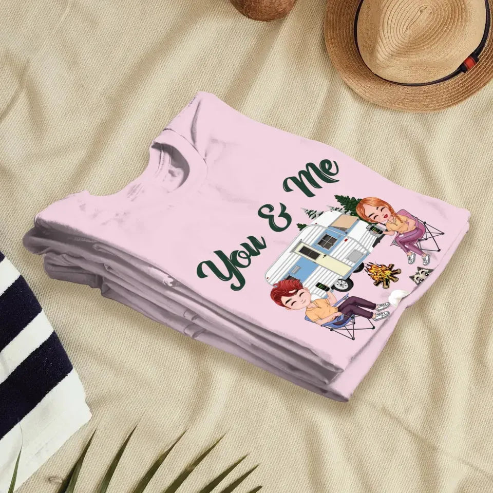 You & Me And The Dogs - Personalized Gifts For Couples - Unisex T-Shirt