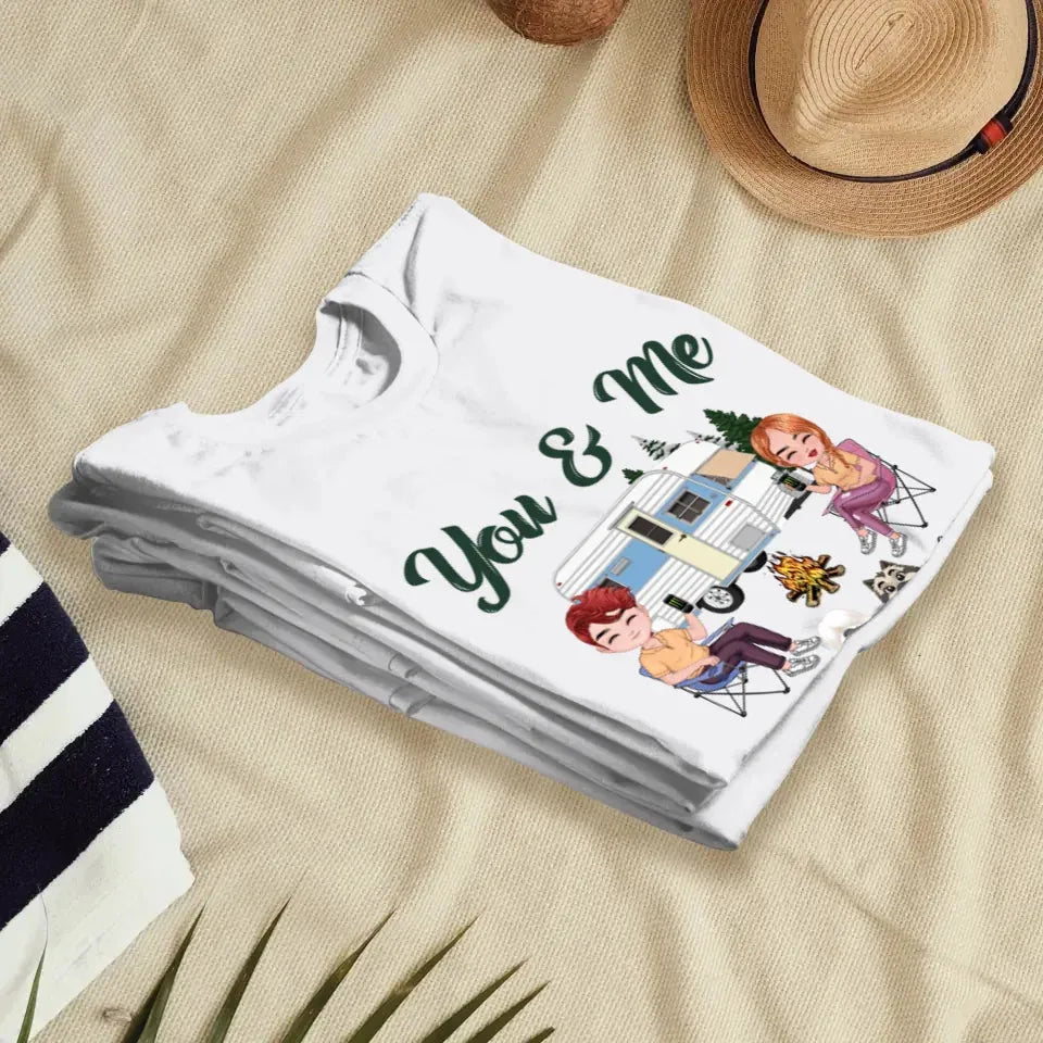 You & Me And The Dogs - Personalized Gifts For Couples - Unisex T-Shirt