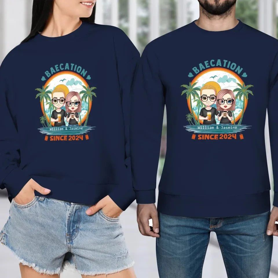 A Retirement Journey With A New Boss In Charge At Home - Personalized Gifts For Couples - Unisex Sweater