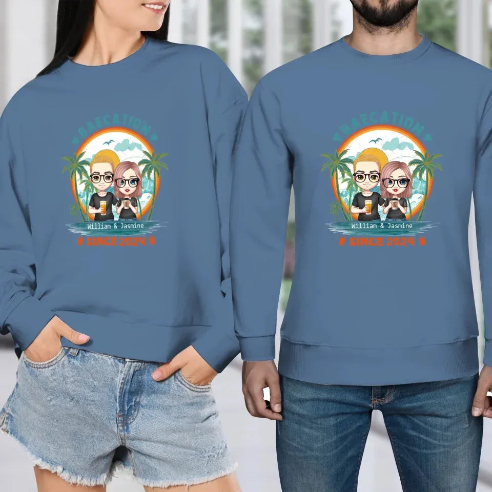 A Retirement Journey With A New Boss In Charge At Home - Personalized Gifts For Couples - Unisex Sweater