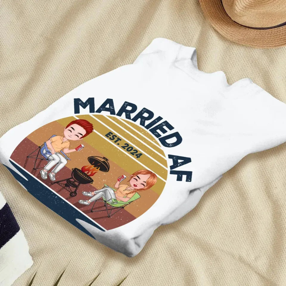 Married AF Represents A Strong And Unapologetic Commitment - Personalized Gifts For Couples - Unisex Sweater