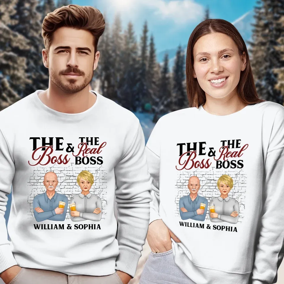 A Hilarious Take On Home : Who Really Rules The Roots? - Personalized Gifts For Couples - Unisex Sweater