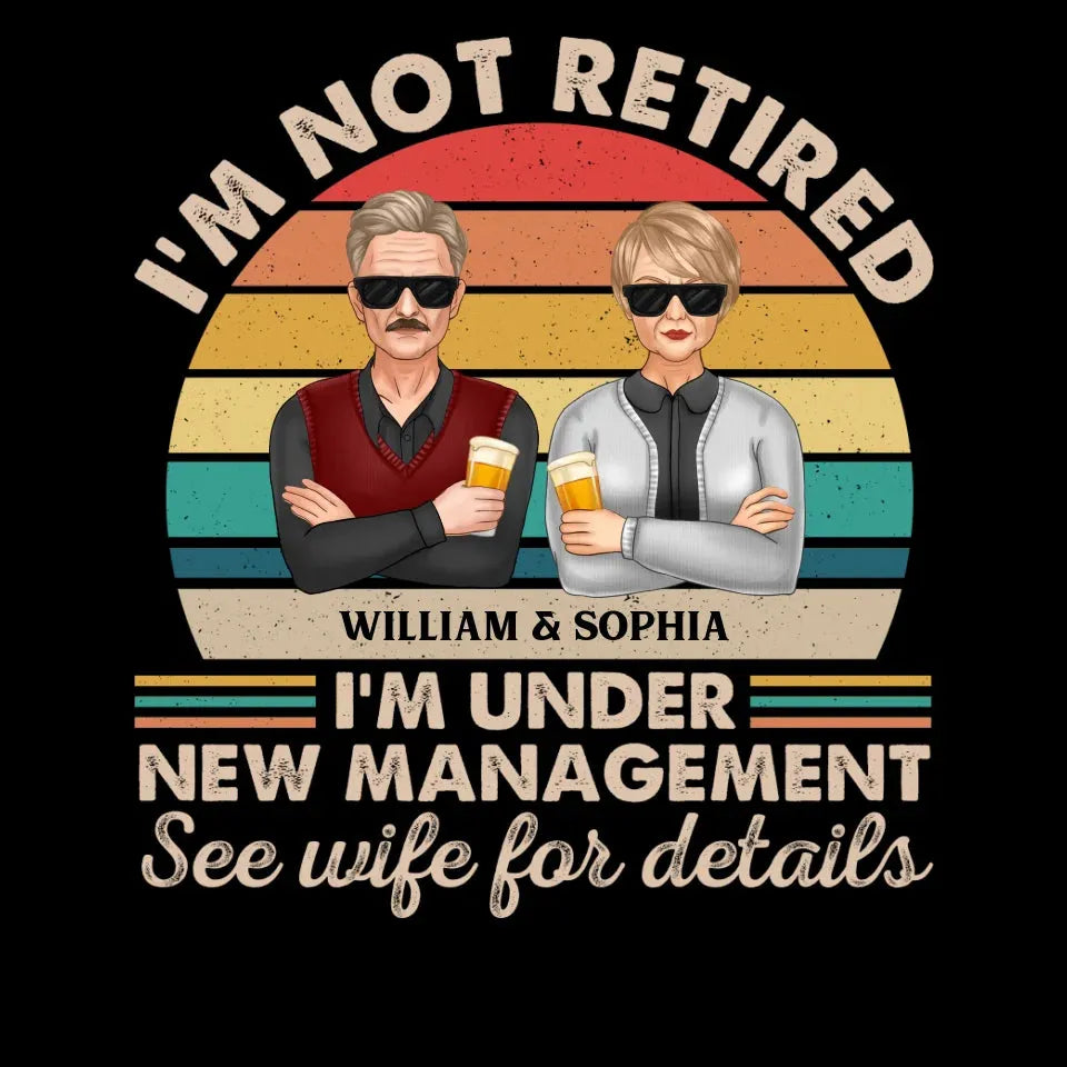 A Retirement Journey With A New Boss In Charge At Home - Personalized Gifts For Couples - Unisex T-Shirt