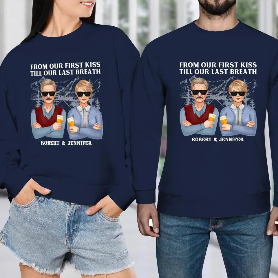 A Timeless Love From Beginning To End: Cherish Every Moment - Personalized Gifts For Couples - Unisex Sweater