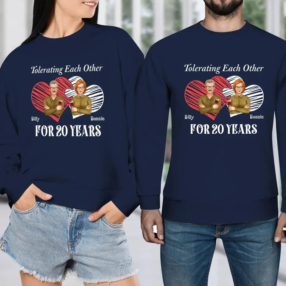 Tales Of Coexistings And Embracing Quirks: Love Conquers All - Personalized Gifts For Couples - Unisex Sweater