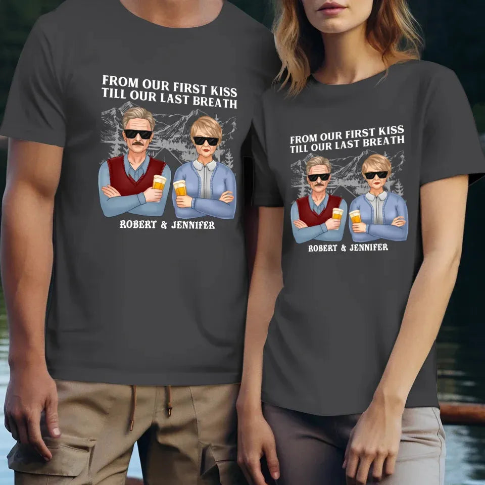 A Timeless Love From Beginning To End: Cherish Every Moment - Personalized Gifts For Couples - Unisex T-Shirt