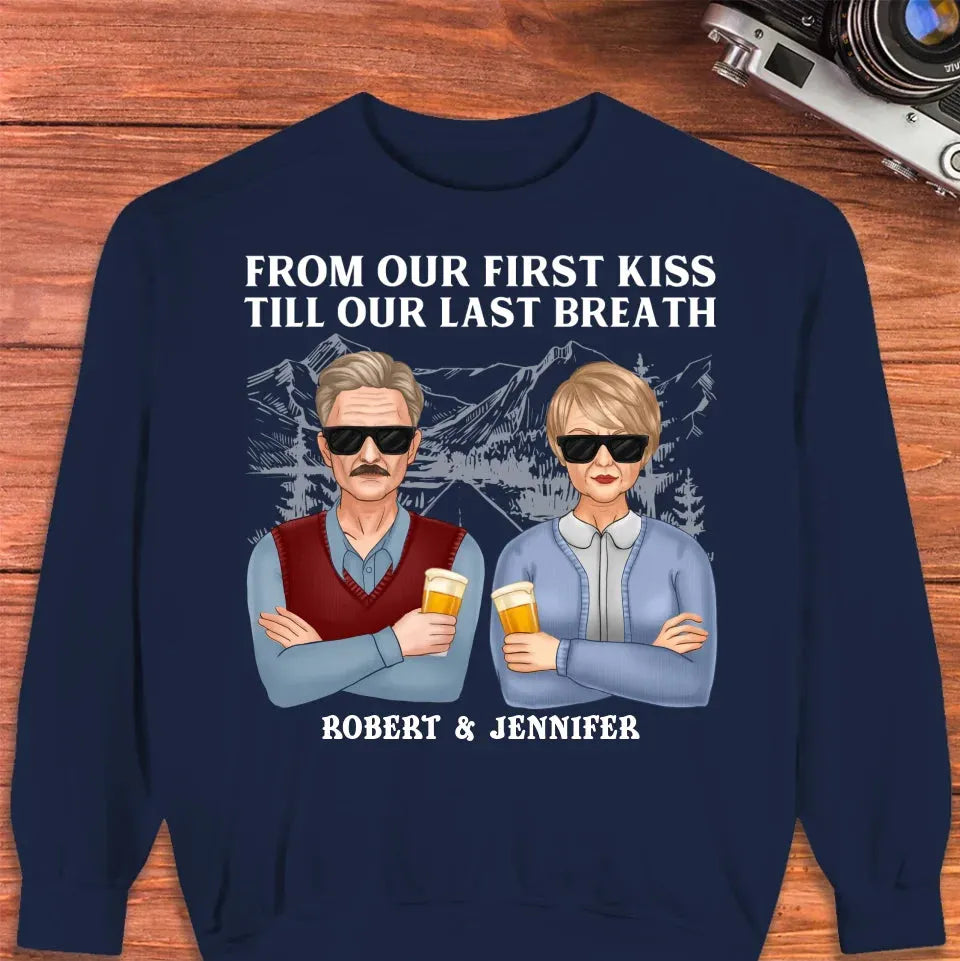 A Timeless Love From Beginning To End: Cherish Every Moment - Personalized Gifts For Couples - Unisex Sweater