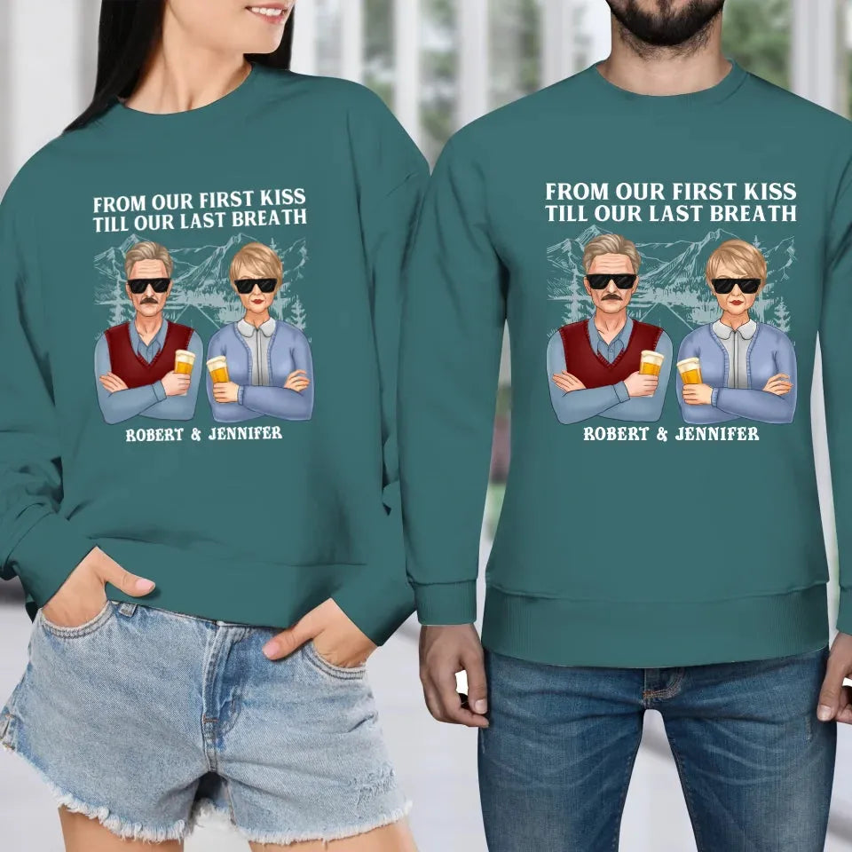 A Timeless Love From Beginning To End: Cherish Every Moment - Personalized Gifts For Couples - Unisex Sweater