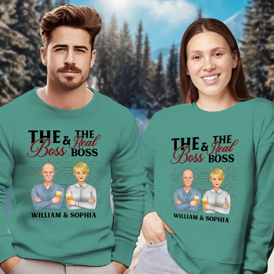 A Hilarious Take On Home : Who Really Rules The Roots? - Personalized Gifts For Couples - Unisex Sweater