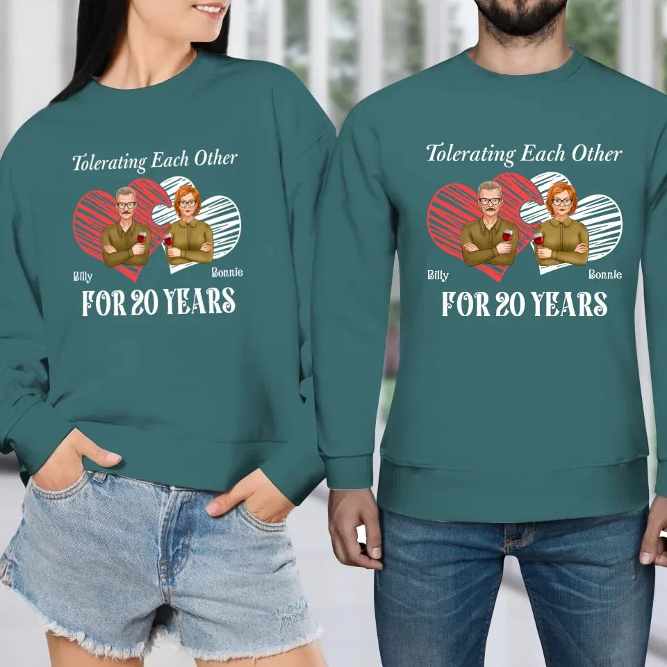 Tales Of Coexistings And Embracing Quirks: Love Conquers All - Personalized Gifts For Couples - Unisex Sweater