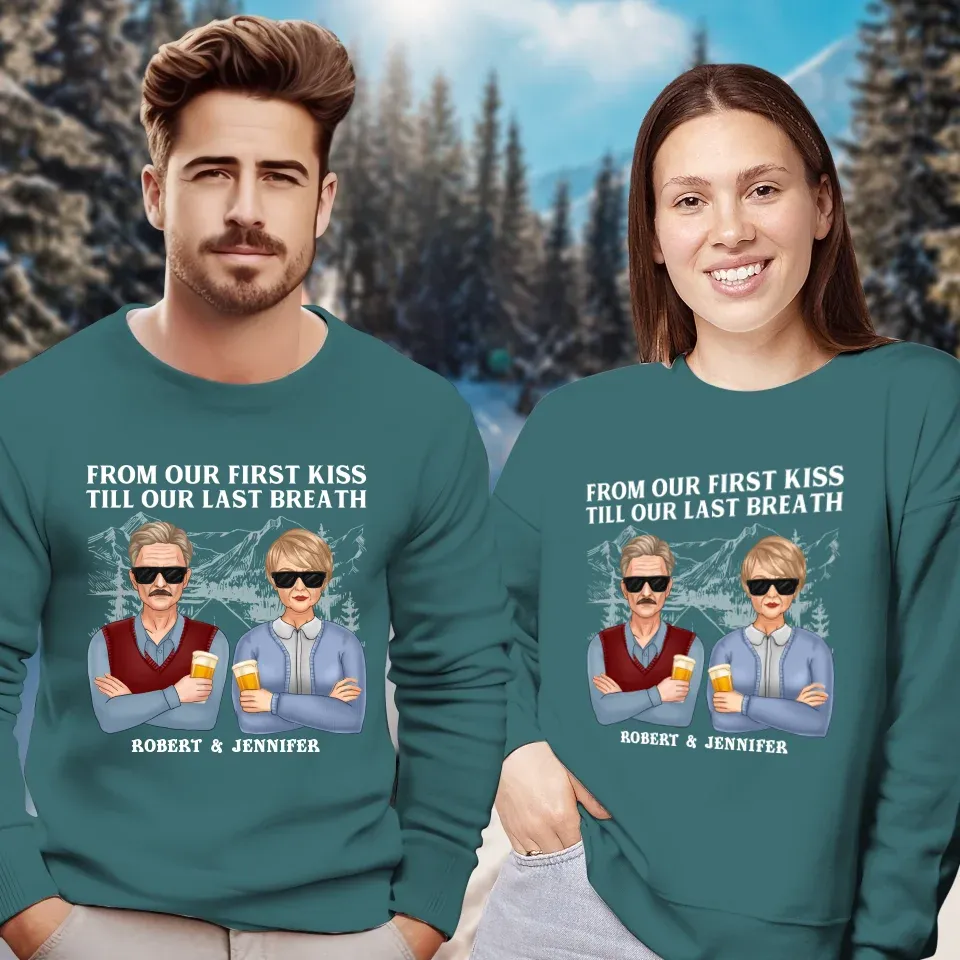 A Timeless Love From Beginning To End: Cherish Every Moment - Personalized Gifts For Couples - Unisex Sweater