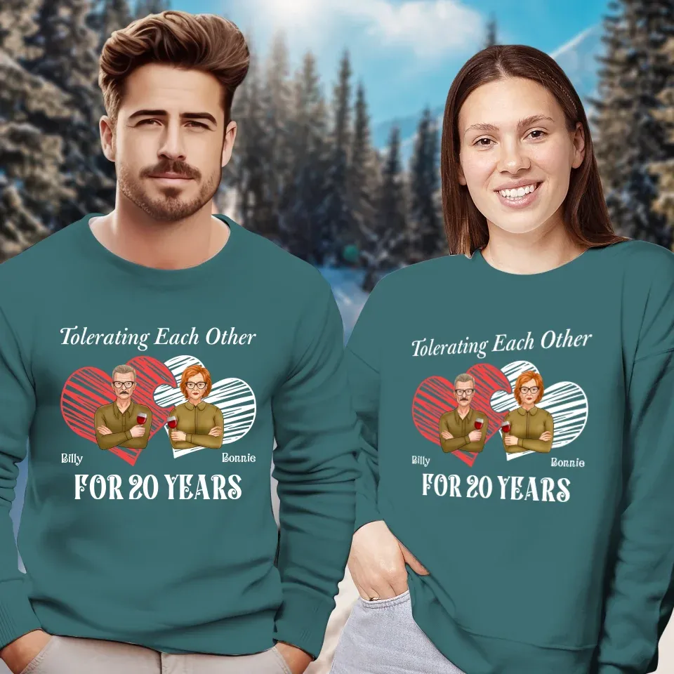 Tales Of Coexistings And Embracing Quirks: Love Conquers All - Personalized Gifts For Couples - Unisex Sweater