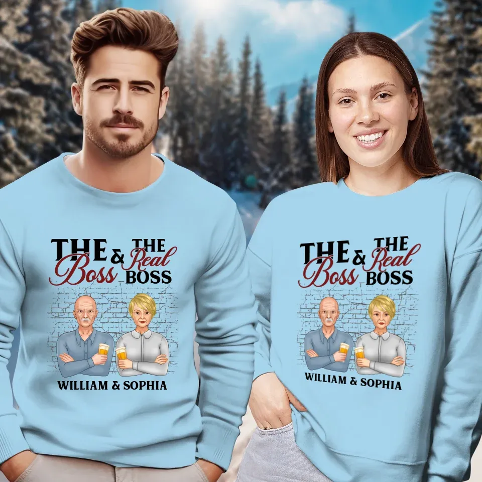 A Hilarious Take On Home : Who Really Rules The Roots? - Personalized Gifts For Couples - Unisex Sweater