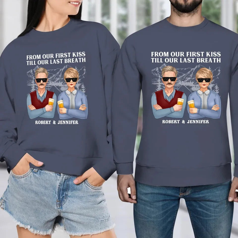 A Timeless Love From Beginning To End: Cherish Every Moment - Personalized Gifts For Couples - Unisex Sweater