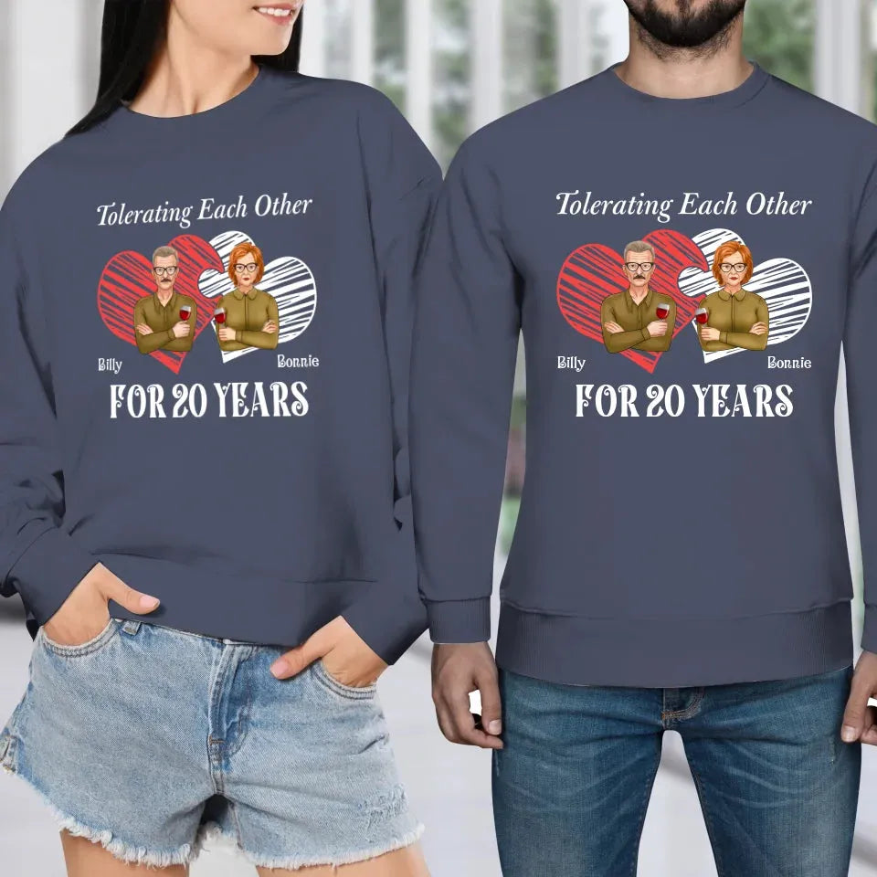 Tales Of Coexistings And Embracing Quirks: Love Conquers All - Personalized Gifts For Couples - Unisex Sweater