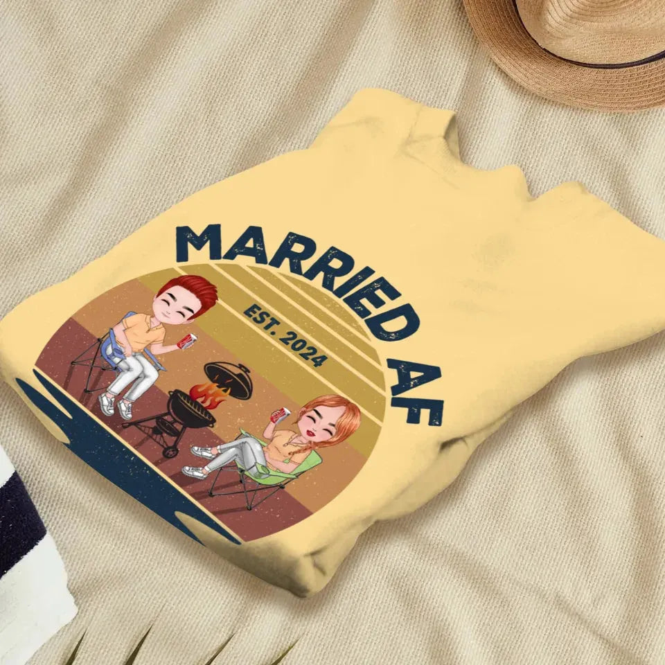 Married AF Represents A Strong And Unapologetic Commitment - Personalized Gifts For Couples - Unisex Sweater