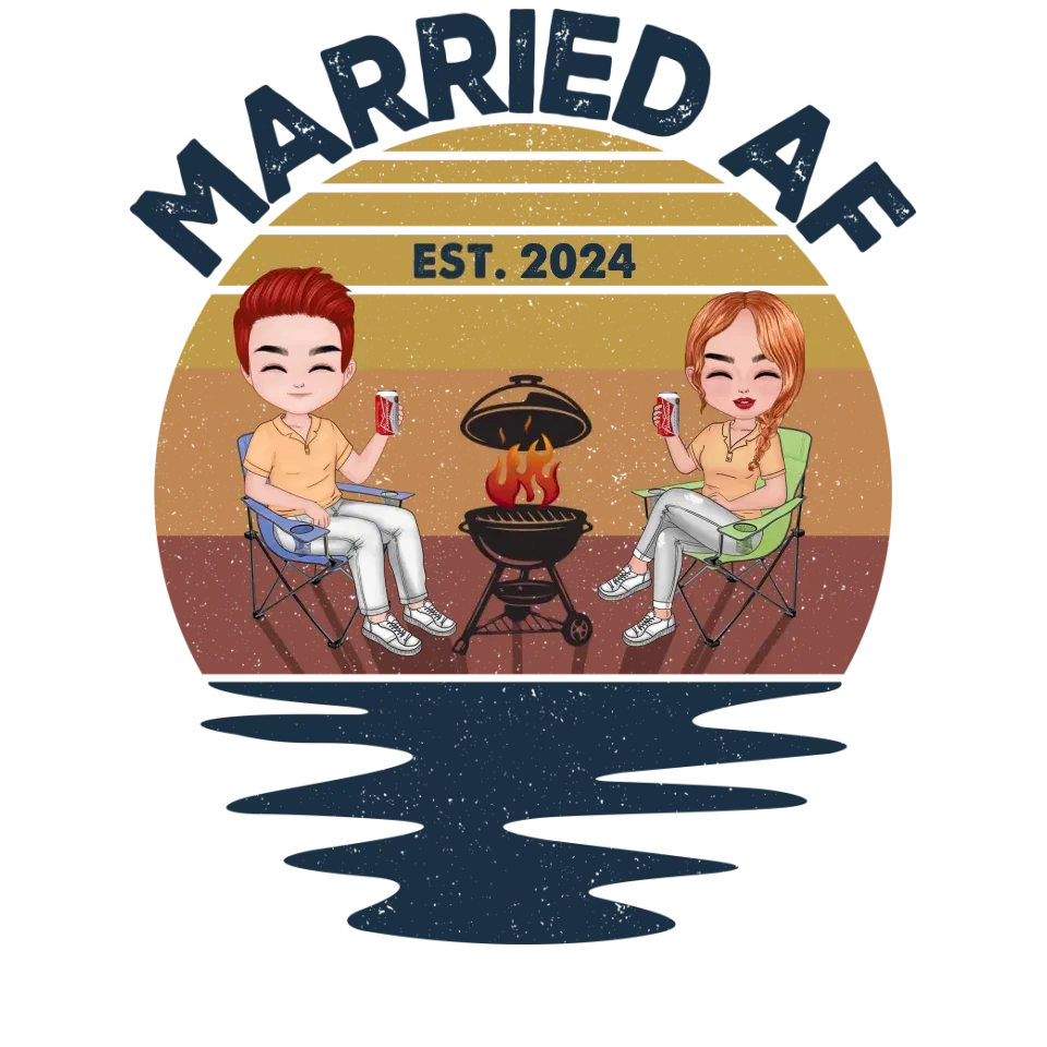 Married AF Represents A Strong And Unapologetic Commitment - Personalized Gifts For Couples - Unisex T-Shirt