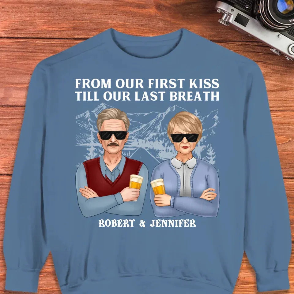 A Timeless Love From Beginning To End: Cherish Every Moment - Personalized Gifts For Couples - Unisex Sweater