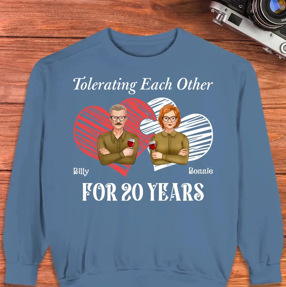 Tales Of Coexistings And Embracing Quirks: Love Conquers All - Personalized Gifts For Couples - Unisex Sweater