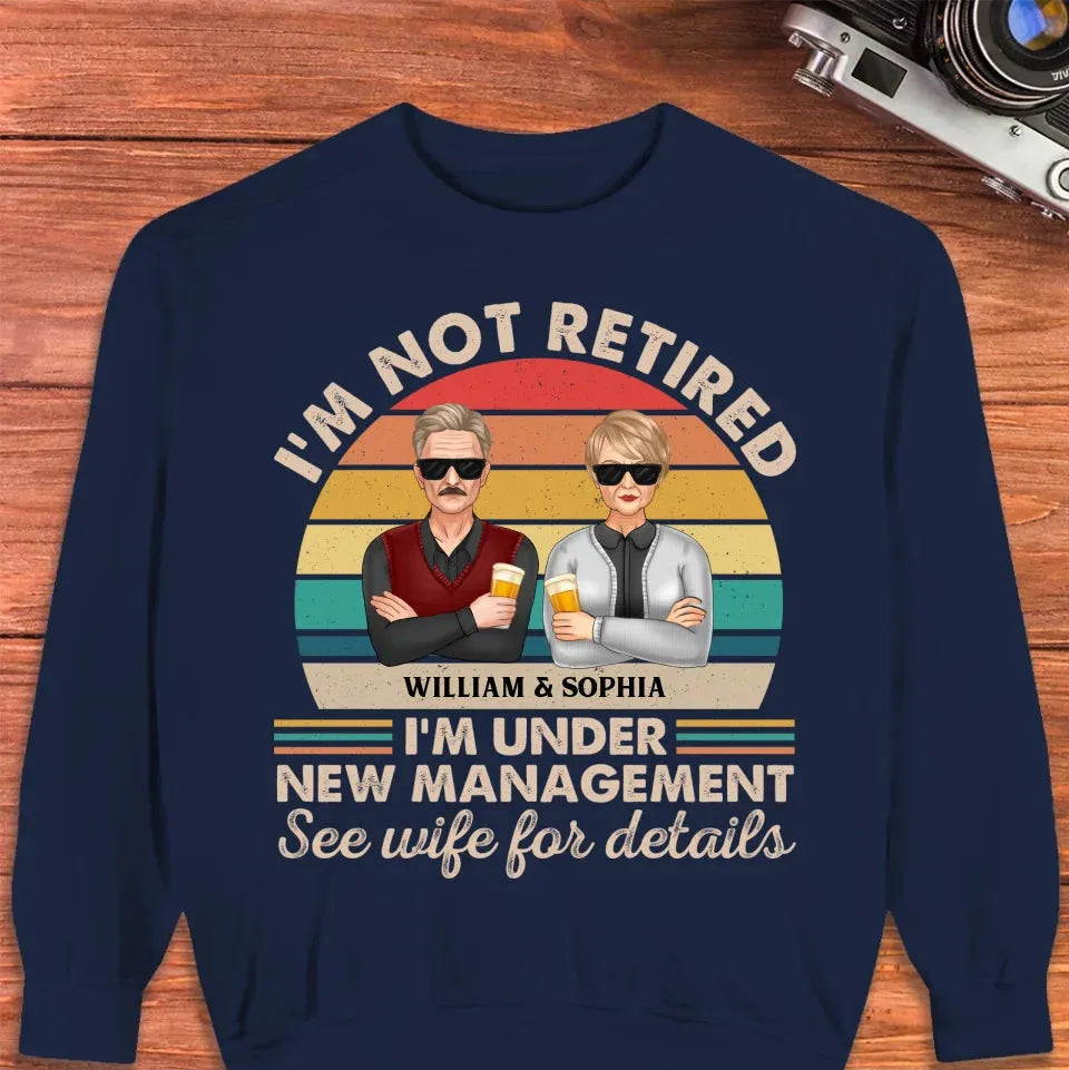 A Retirement Journey With A New Boss In Charge At Home - Personalized Gifts For Couples - Unisex Sweater