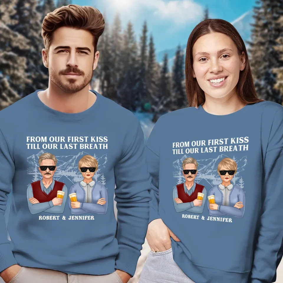 A Timeless Love From Beginning To End: Cherish Every Moment - Personalized Gifts For Couples - Unisex Sweater