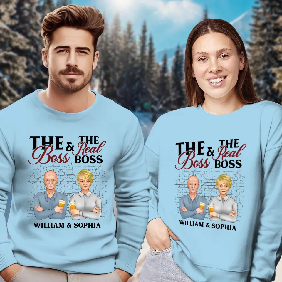 A Hilarious Take On Home : Who Really Rules The Roots? - Personalized Gifts For Couples - Unisex Sweater